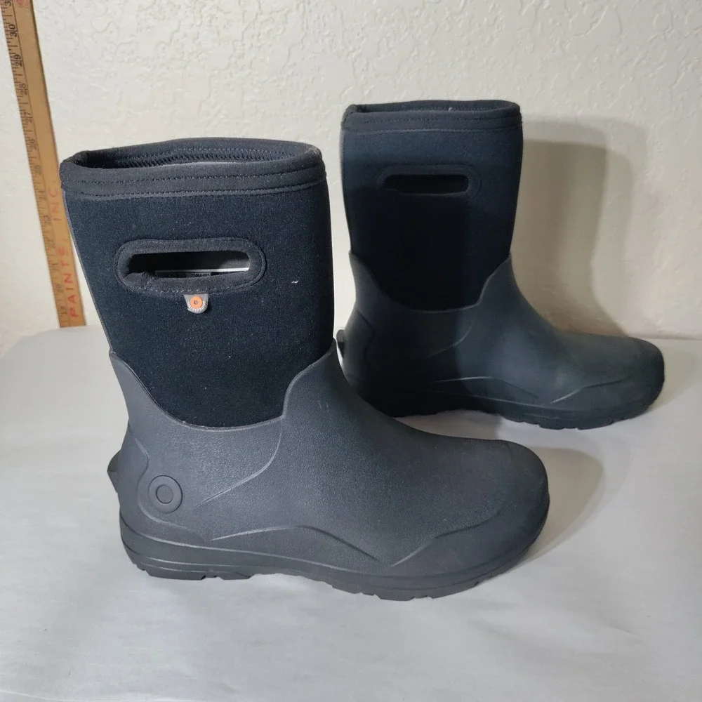 Bogs York Seamless Black Waterproof Insulated Winter Boots Youth 5